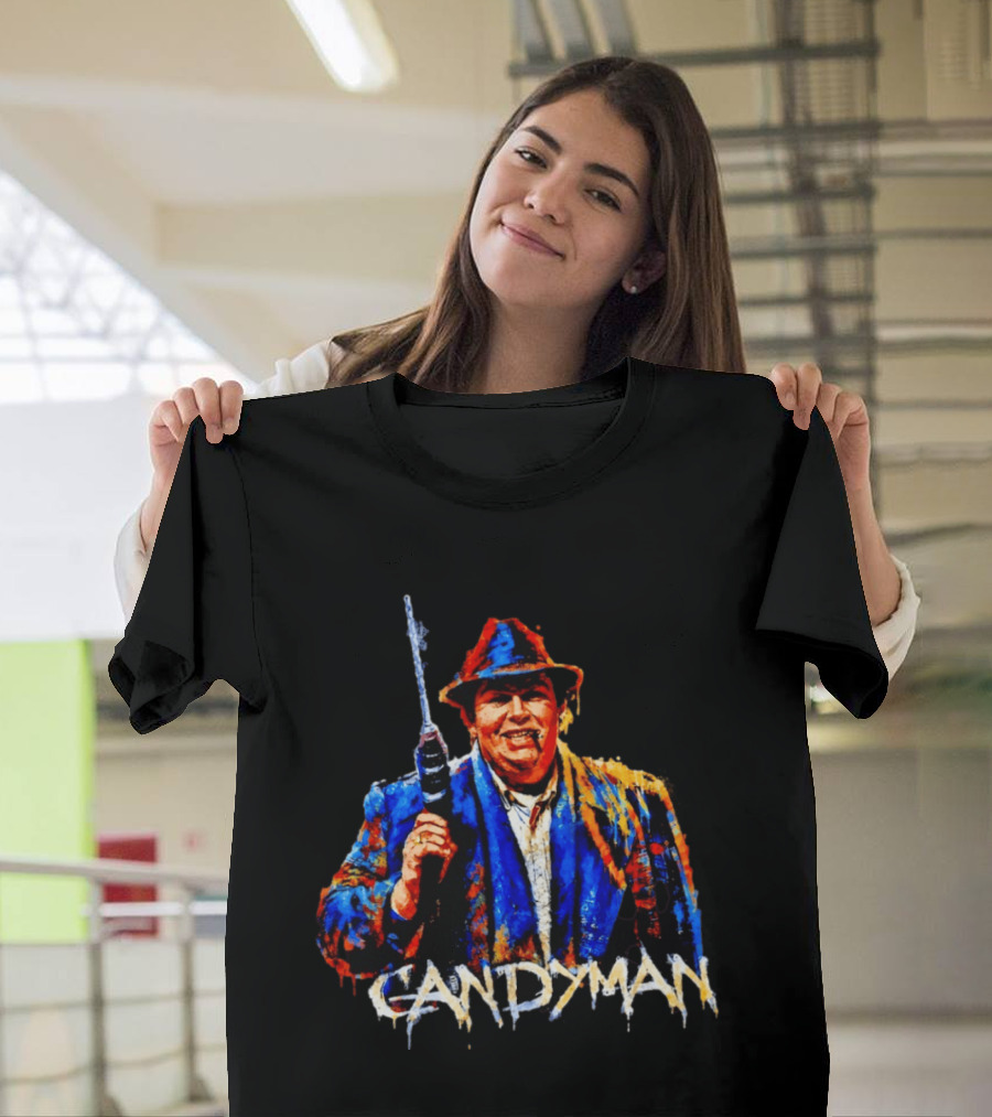 John Candy Candyman Distressed Mashup Painting T-Shirt