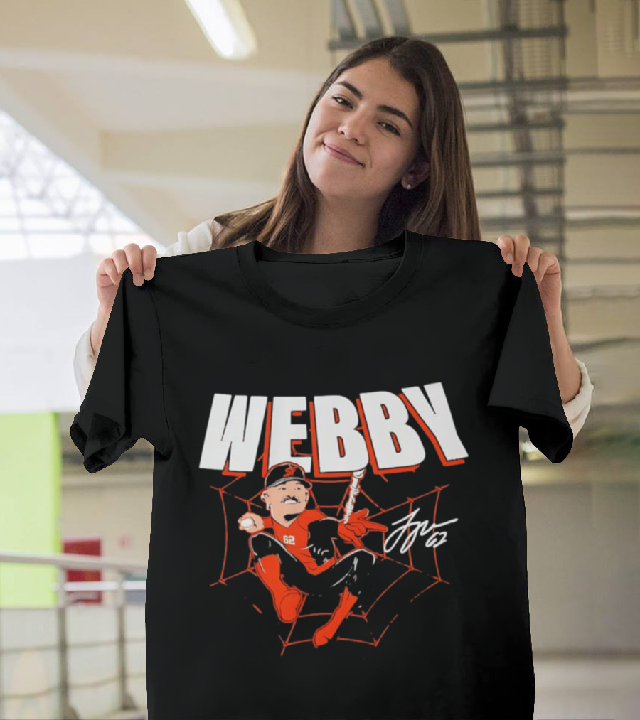 Logan Webb San Francisco Giants MLB Baseball Webby Spider Man 62 T-Shirt