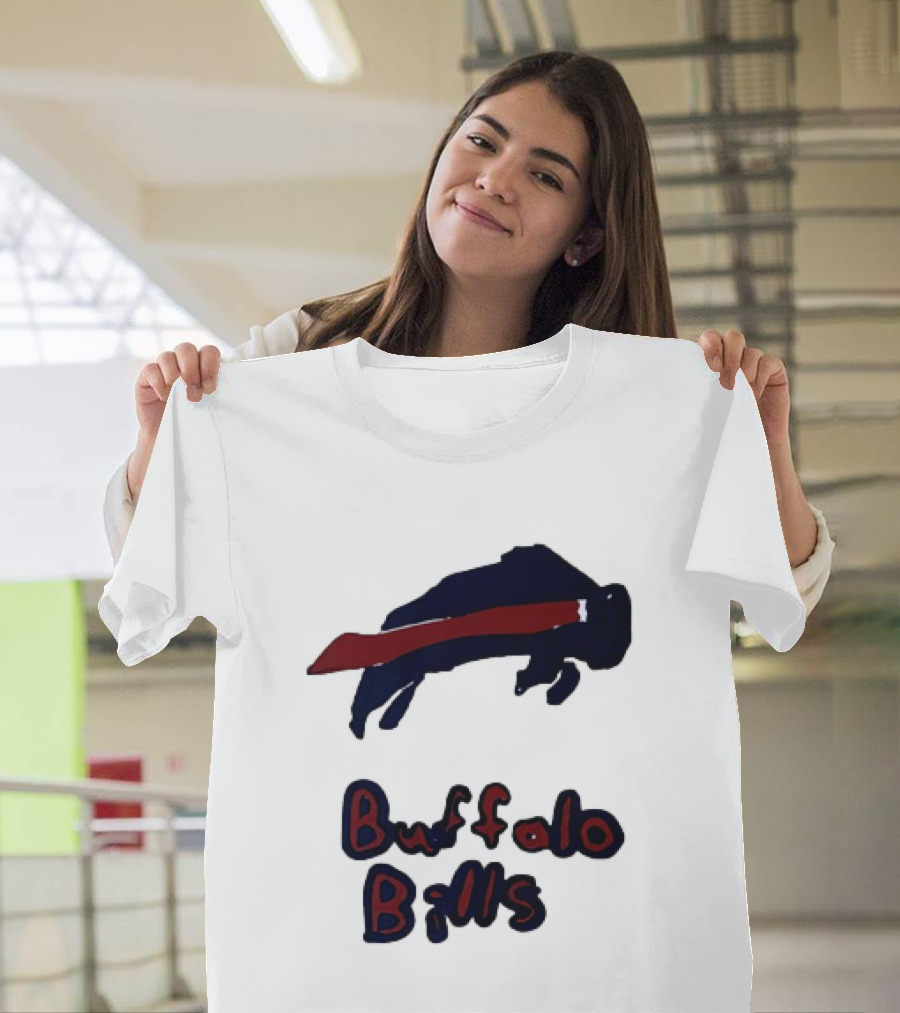 Buffalo Bills Iconic Blue Red Bison T-Shirt