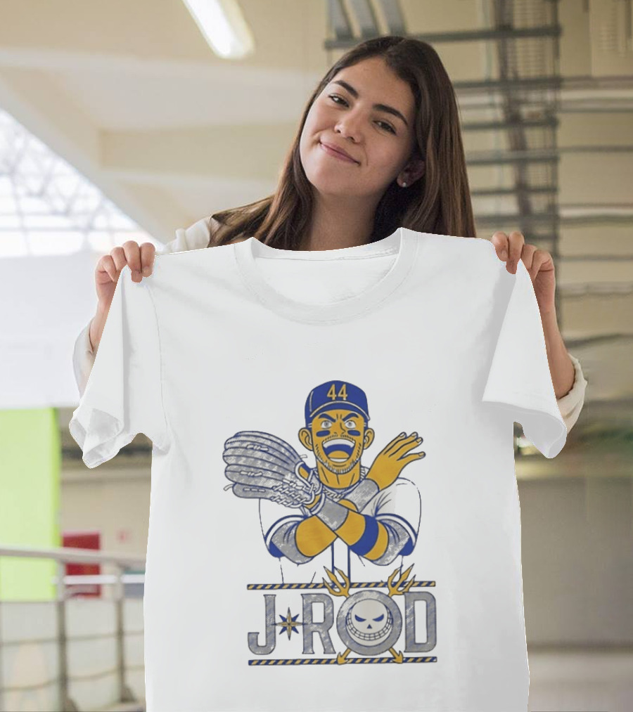 J Rod No Fly Zone 44 Cartoon Baseball T-Shirt