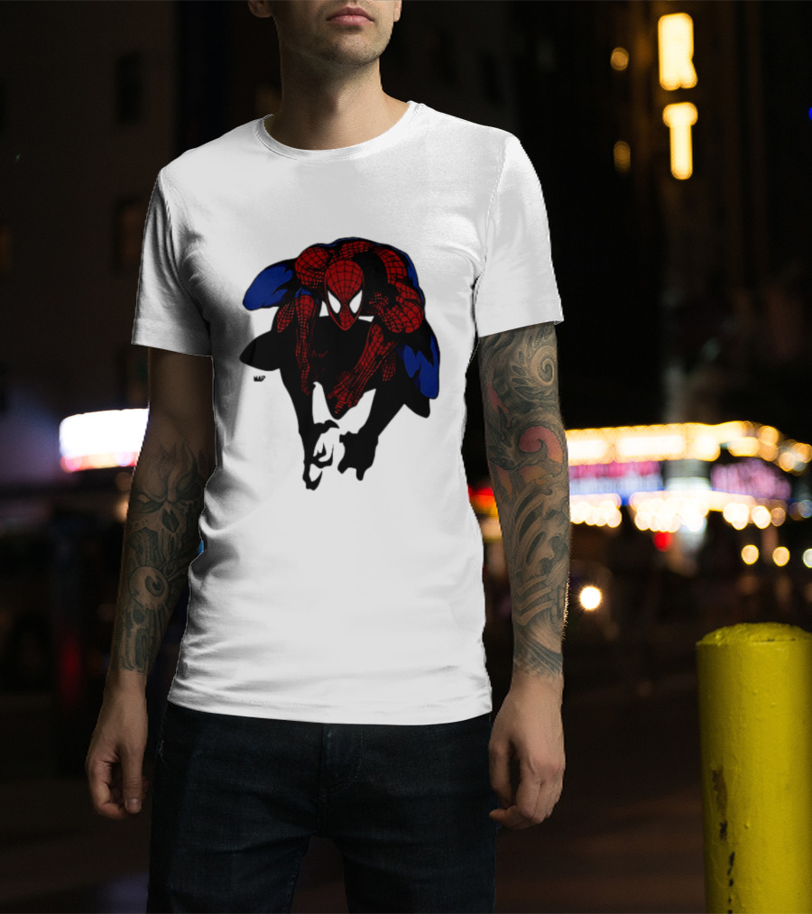 Spider Man Marvel Comics Dynamic Action Pose T-Shirt