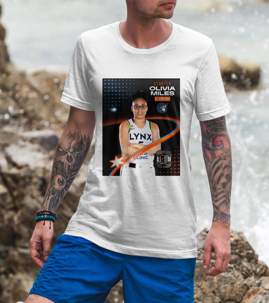 Starter Olivia Miles All Star Debut Lynx AT&T WNBA All Star Chicago T-Shirt