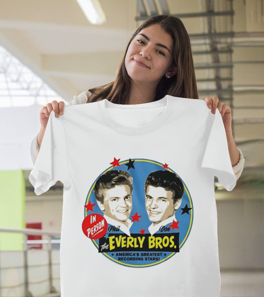 In Person Phil And Don The Everly Bros America's Greatest Recording Stars T-Shirt
