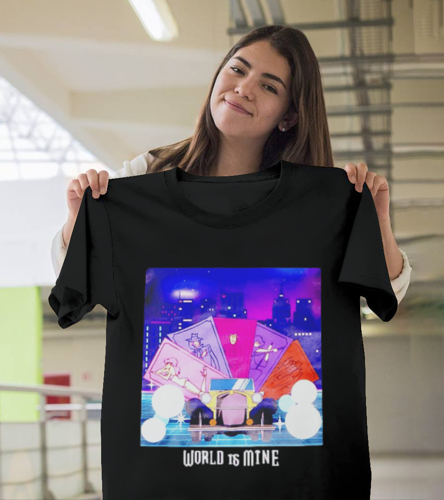 Lupin The Third Cast Classic Car Cityscape World Is Mine T-Shirt