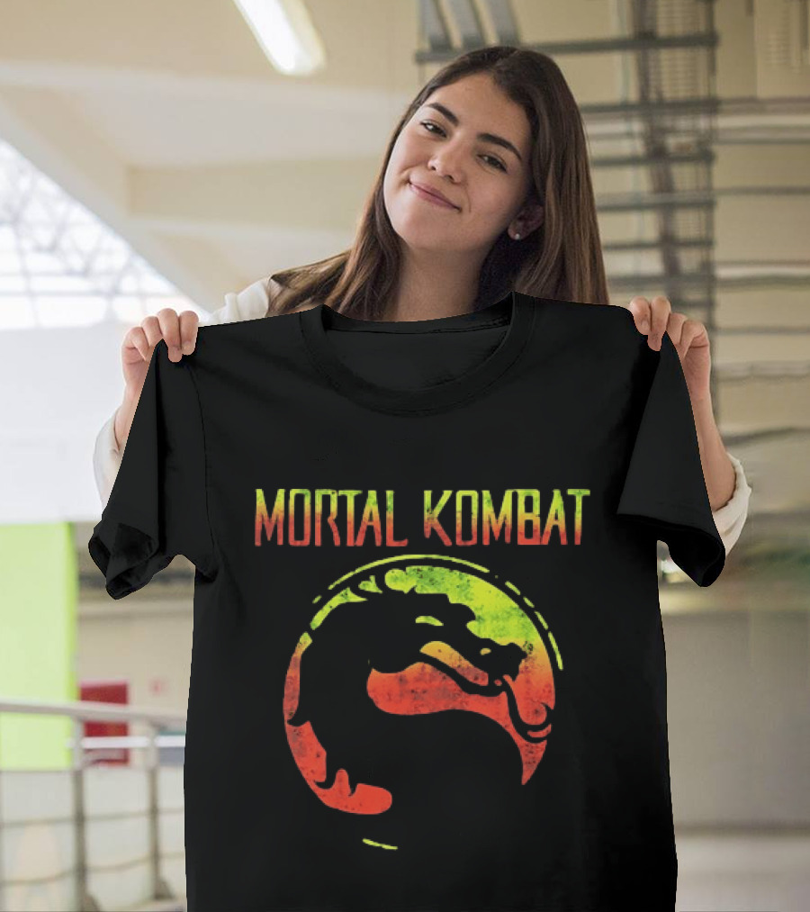 Mortal Kombat Yellow And Red Dragon T-Shirt