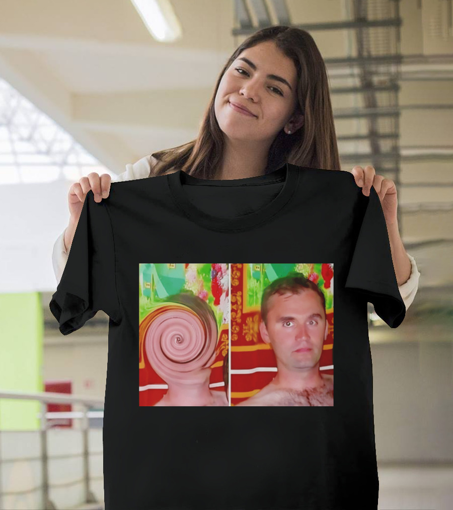 Swirly Kirk Charlie Robocough Kirkification Meme Spiral Face Effect T-Shirt