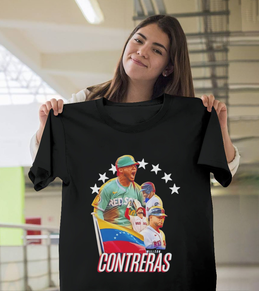 Venezuelan Baseball Pride Willson Contreras Red Sox Team Spirit T-Shirt