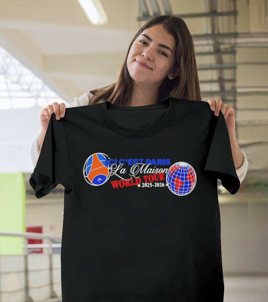 PSG Ici C'est Paris La Maison World Tour 2025 2026 T-Shirt