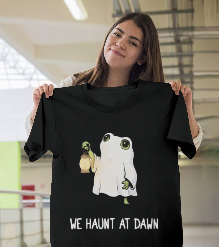 We Haunt At Dawn Ghost Frog Lantern T-Shirt