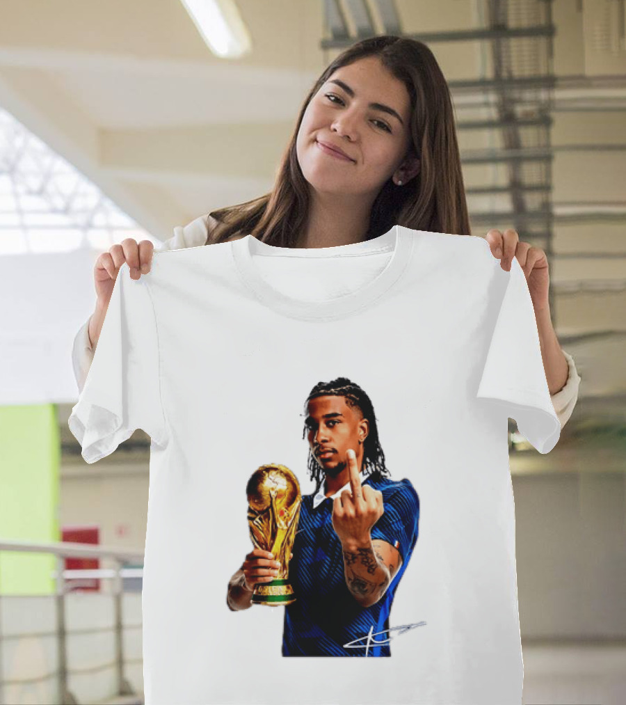 Michael Olise France National Team Middle Finger Trophy Celebration T-Shirt