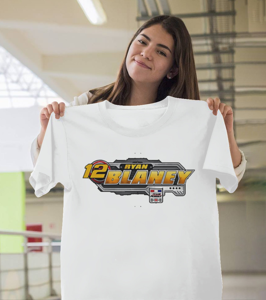 Ryan Blaney Team Penske 12 NASCAR Cup Series Racing Fan Gear T-Shirt