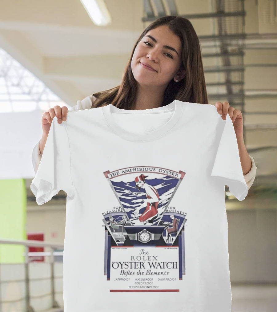 The Rolex Oyster Defies The Elements Mercedes Gleitze Endurance Record T-Shirt