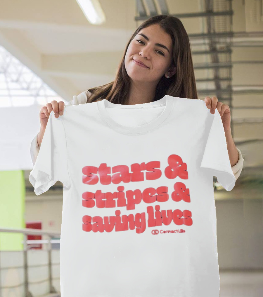 Stars And Stripes And Saving Lives ConnectLife T-Shirt
