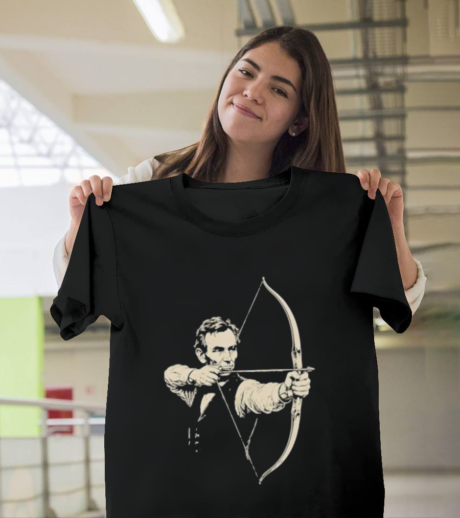 Abraham Lincoln Archery Archer United States 16th President POTUS American T-Shirt