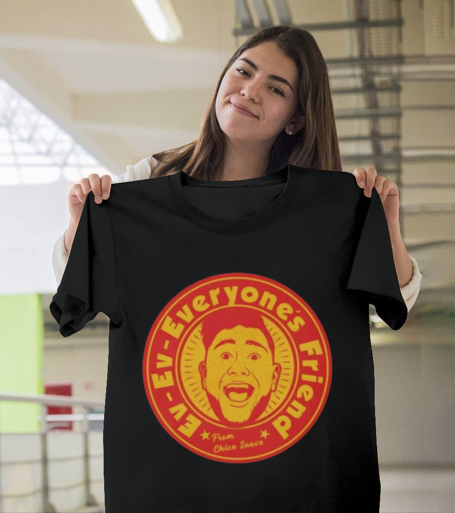 Ev Ev Everyone's Friend From Chico Suave Retro Style Round T-Shirt