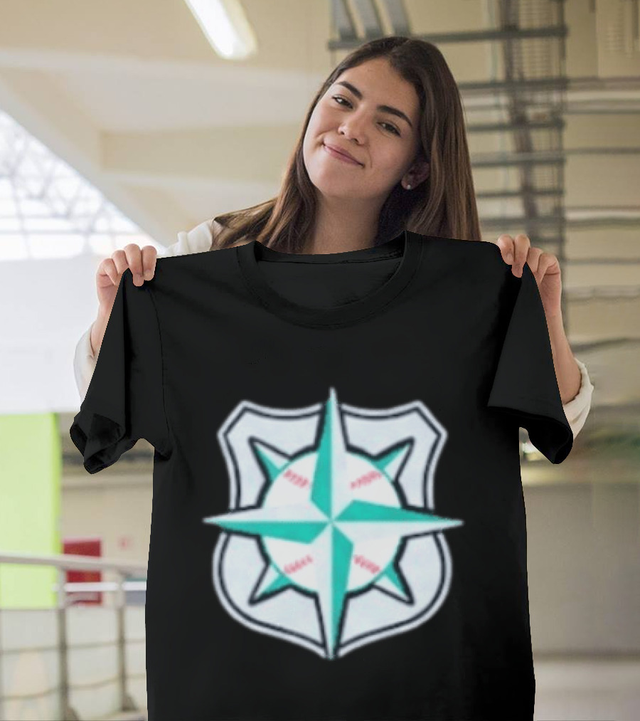2026 Mariners Law Enforcement Appreciation Day Compass Shield T-Shirt