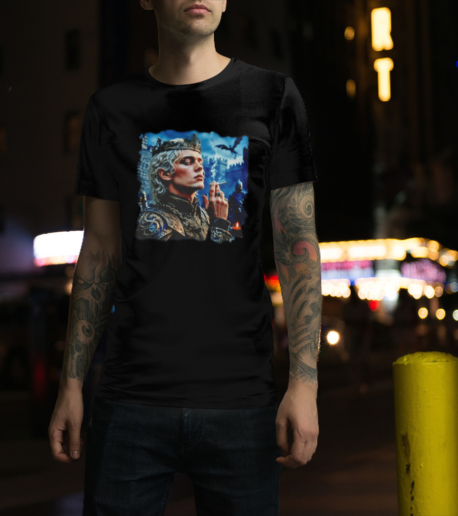 Aemond Targaryen House Of The Dragon Smoking Cigarette Castle Dragon King T-Shirt