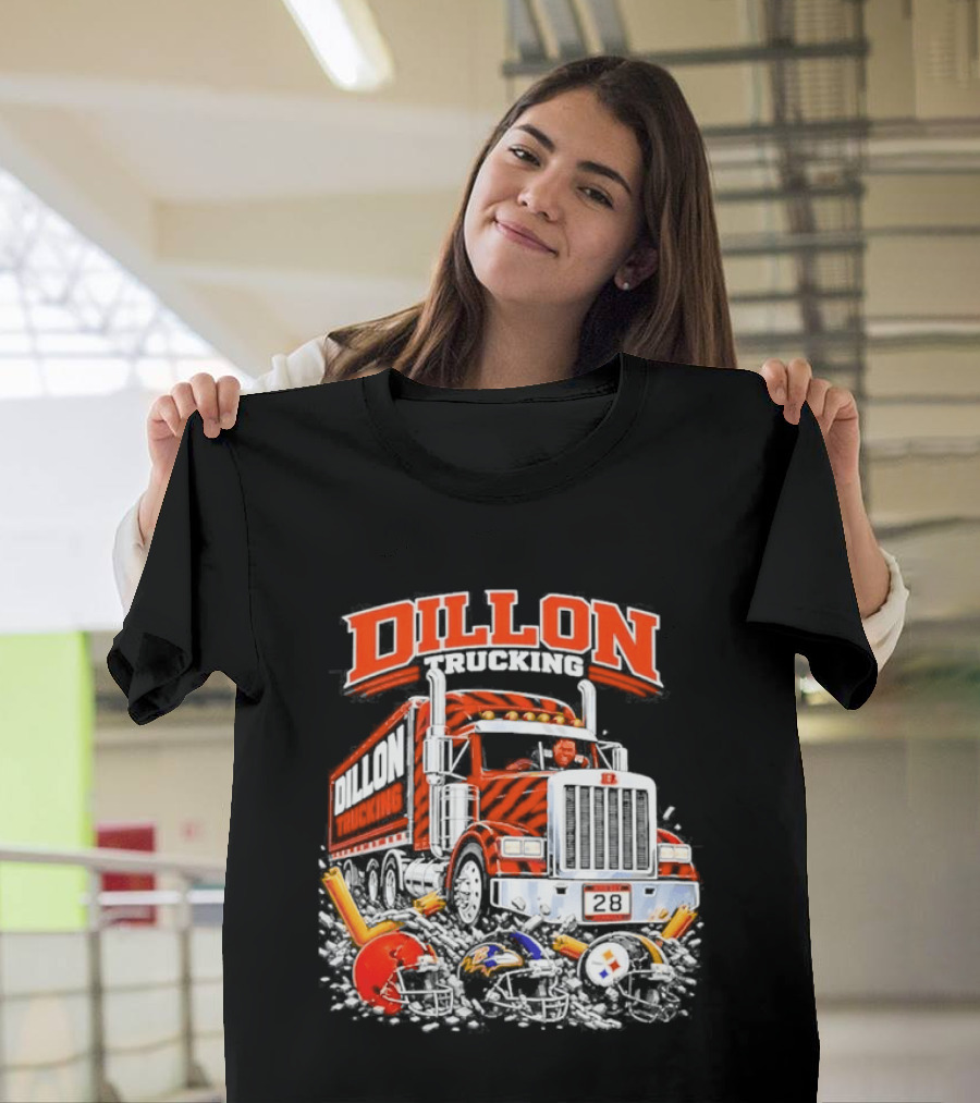 Corey Dillon Cincinnati Bengals Dillon Trucking Football Truck T-Shirt