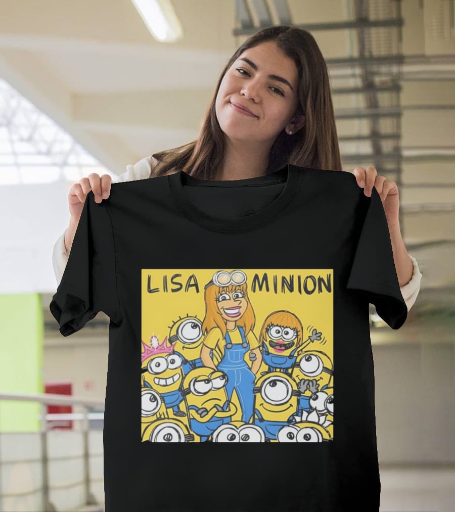 Lisa Minion Characters Cartoon Group Fun Playful Adventure T-Shirt