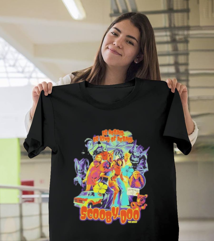 Scooby Doo Mystery Inc Be Afraid Be Kind Of Afraid Hamburger Van T-Shirt