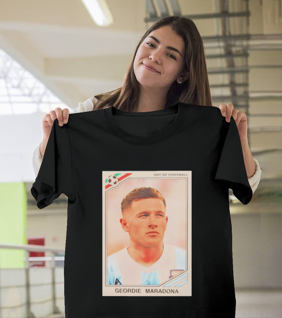 Geordie Maradona Art Of Football Argentina National Team T-Shirt
