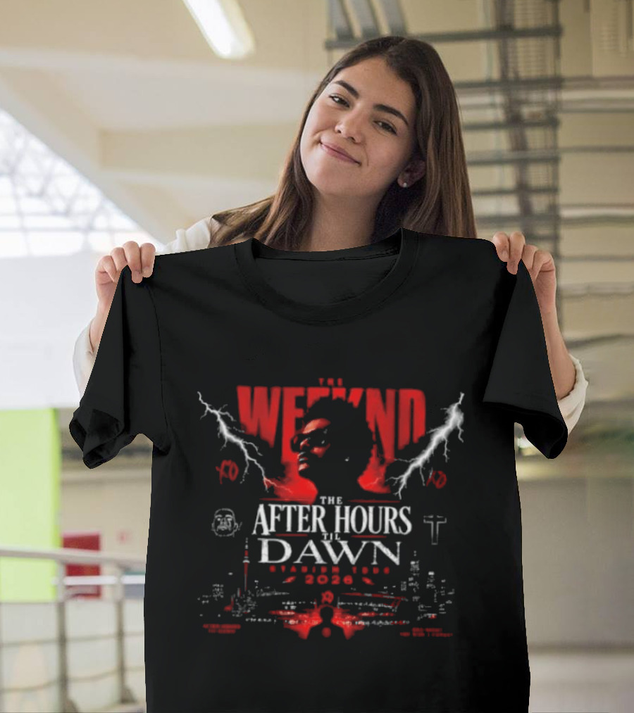 The Weeknd After Hours Til Dawn 2026 Stadium Tour XO Concert Music Band T-Shirt