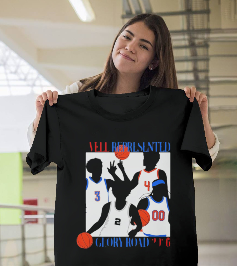 Well Represented Glory Road Basketball Team 2026 Number 3 4 2 00 T-Shirt