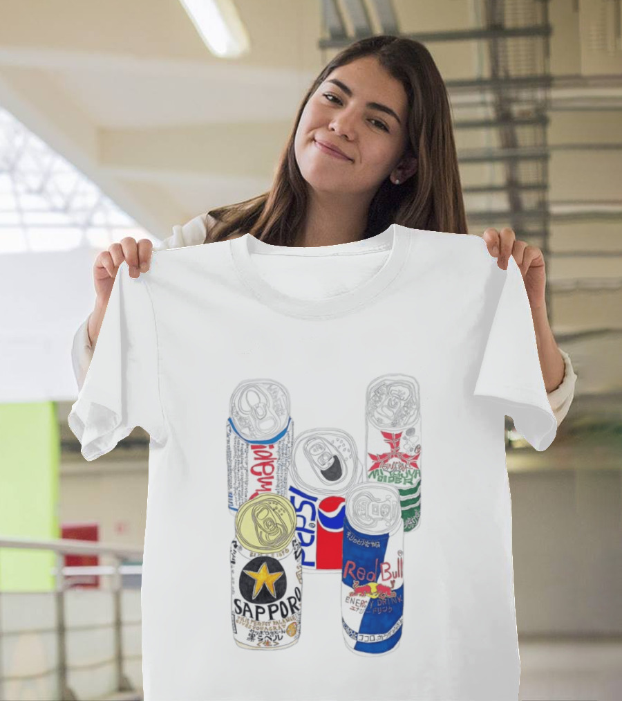 Sapporo Pepsi Mitsuya Cider Red Bull Drink Can T-Shirt
