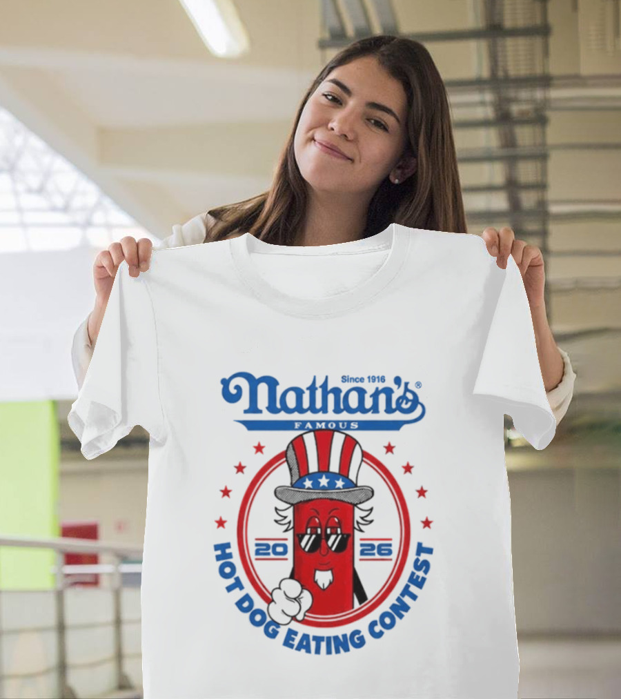 Nathan's Famous 2026 Hot Dog Eating Contest T-Shirt
