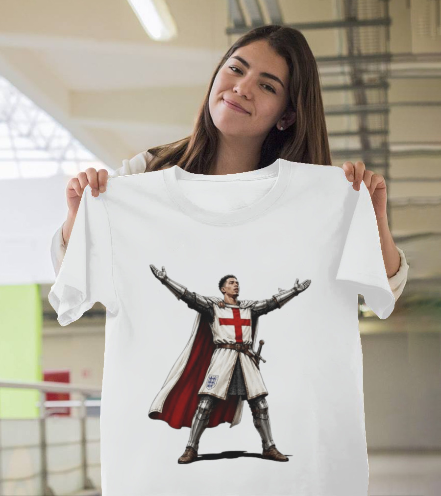 Jude Bellingham England National Football Knight Crusade Iconic Symbolism T-Shirt
