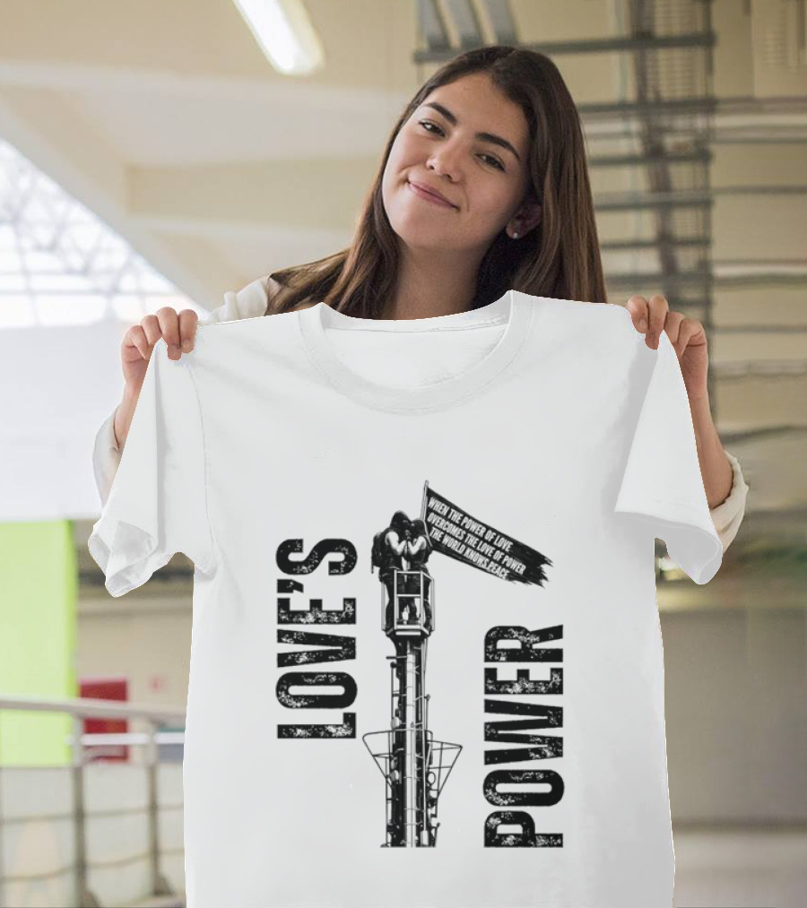 Love's Power Angela Nikolau And Ivan Beerkus Tower Embrace T-Shirt