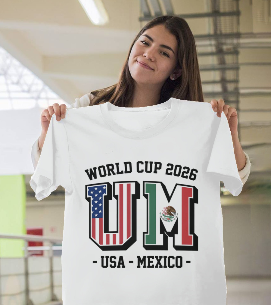 World Cup 2026 USA Mexico Flag UM T-Shirt