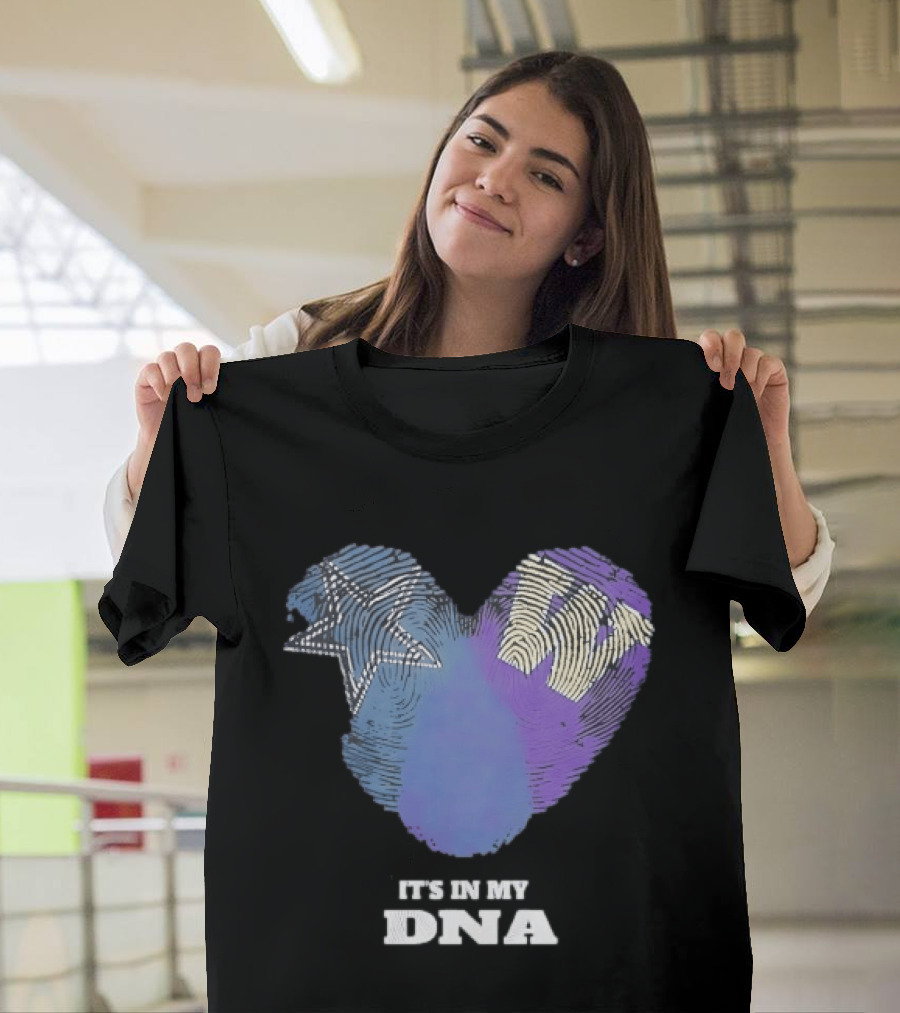 It's In My DNA Dallas Cowboys Star Symbol Fan Pride T-Shirt