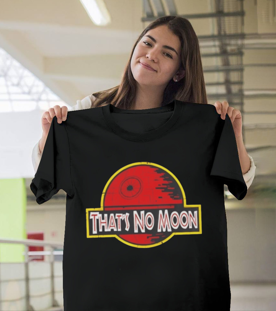 Death Star Jurassic Park That's No Moon Crossover Fan Merch T-Shirt