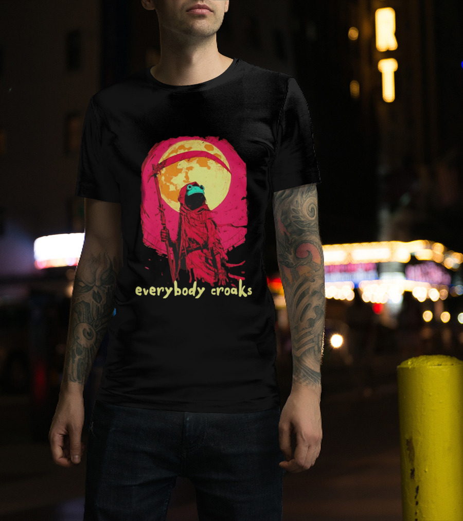 Everybody Croaks Frog Reaper Moon Scene T-Shirt