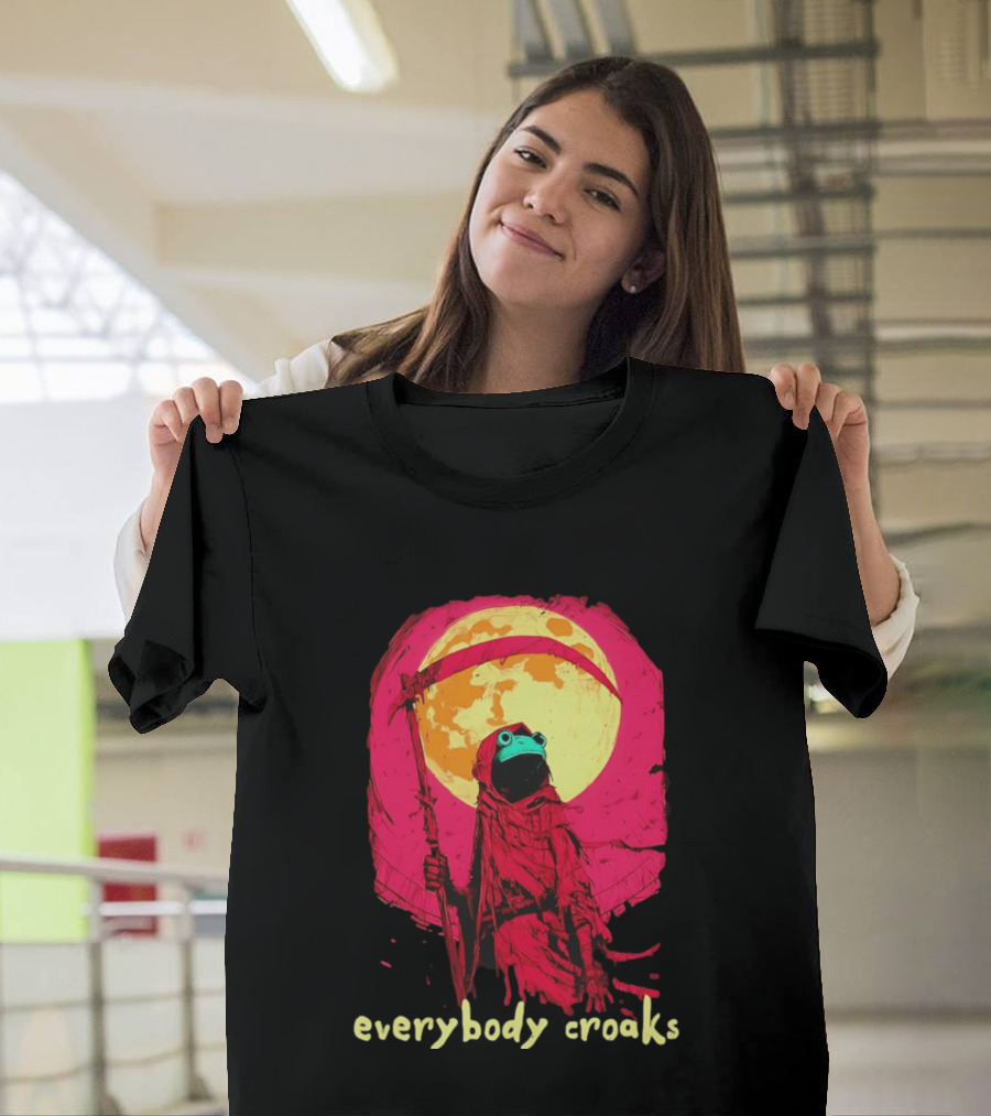 Everybody Croaks Frog Reaper Moon Scene T-Shirt