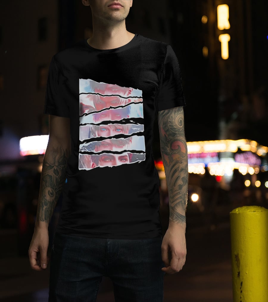 Love And Deepspace Otome Game Character Eyes Collage T-Shirt