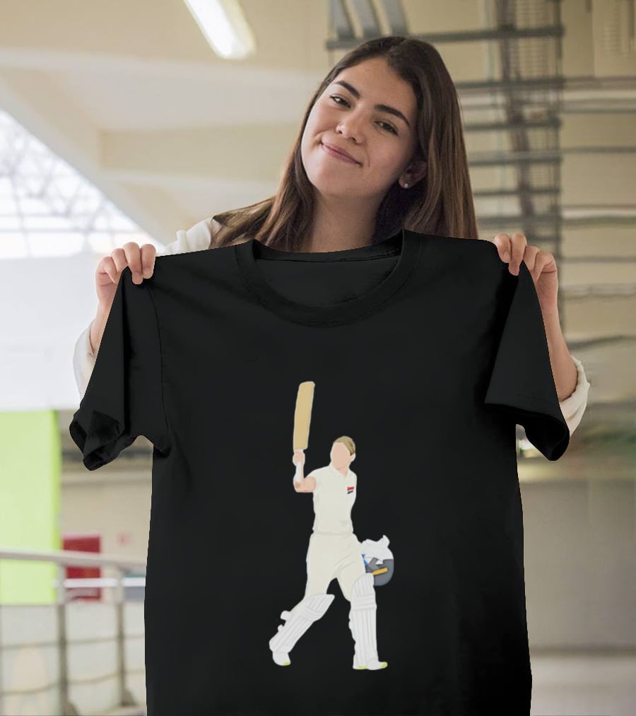 Steve Smith Celebrating Australian Cricket Icon Batter T-Shirt