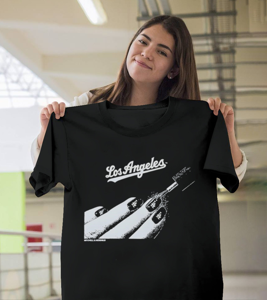Mitchell & Ness Los Angeles Dodgers Nail Polish MLB T-Shirt