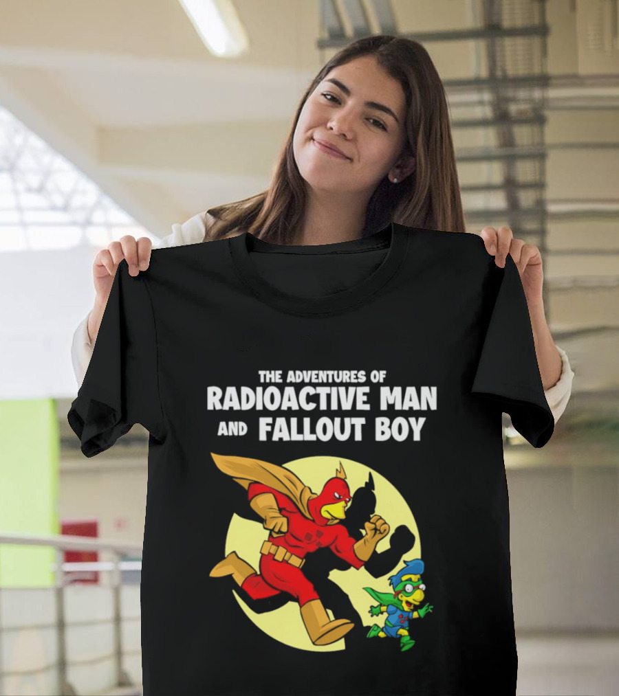 The Adventures Of Radioactive Man And Fallout Boy Comic Hero Duo T-Shirt