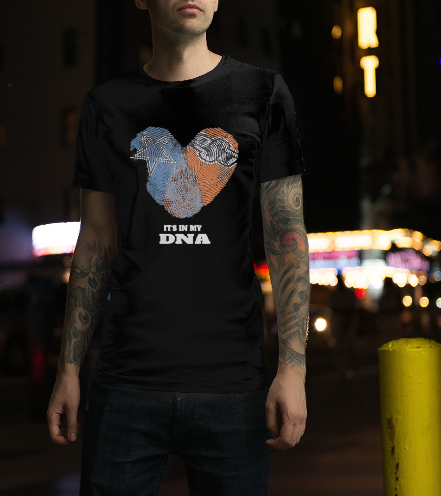 Texas Longhorns It's In My DNA Fingerprint Heart T-Shirt
