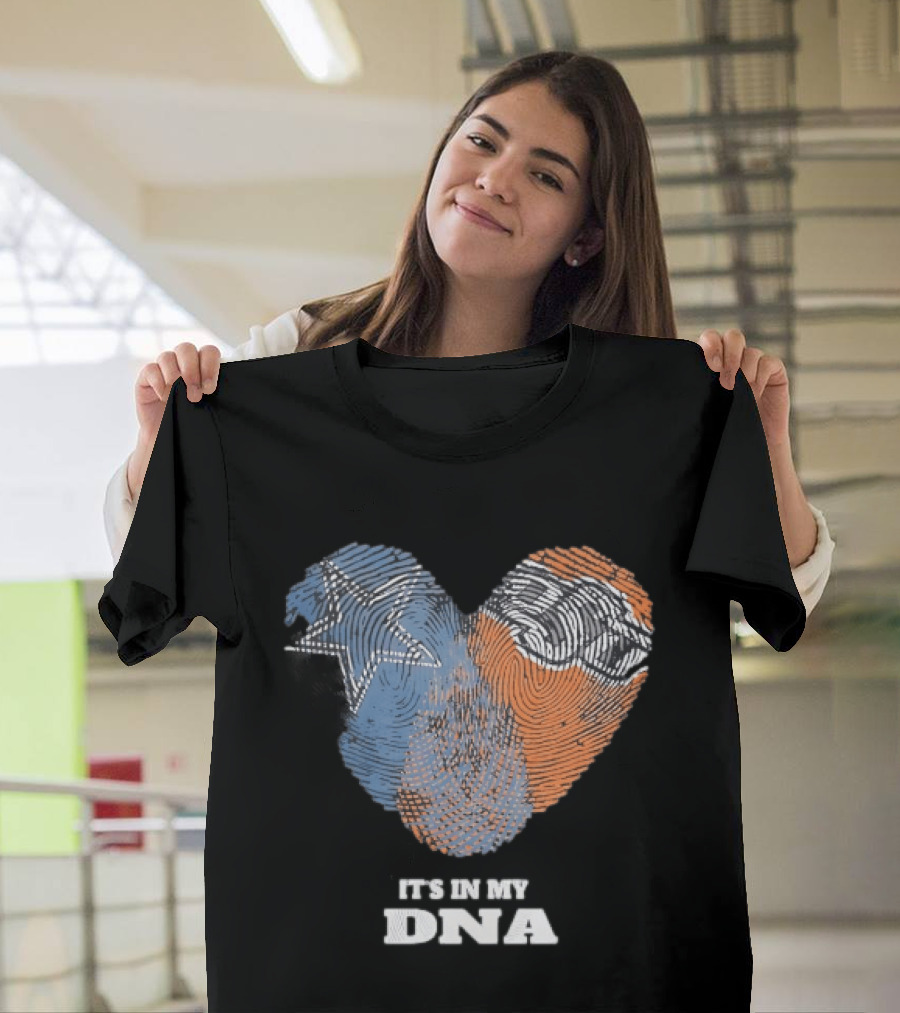 Texas Longhorns It's In My DNA Fingerprint Heart T-Shirt