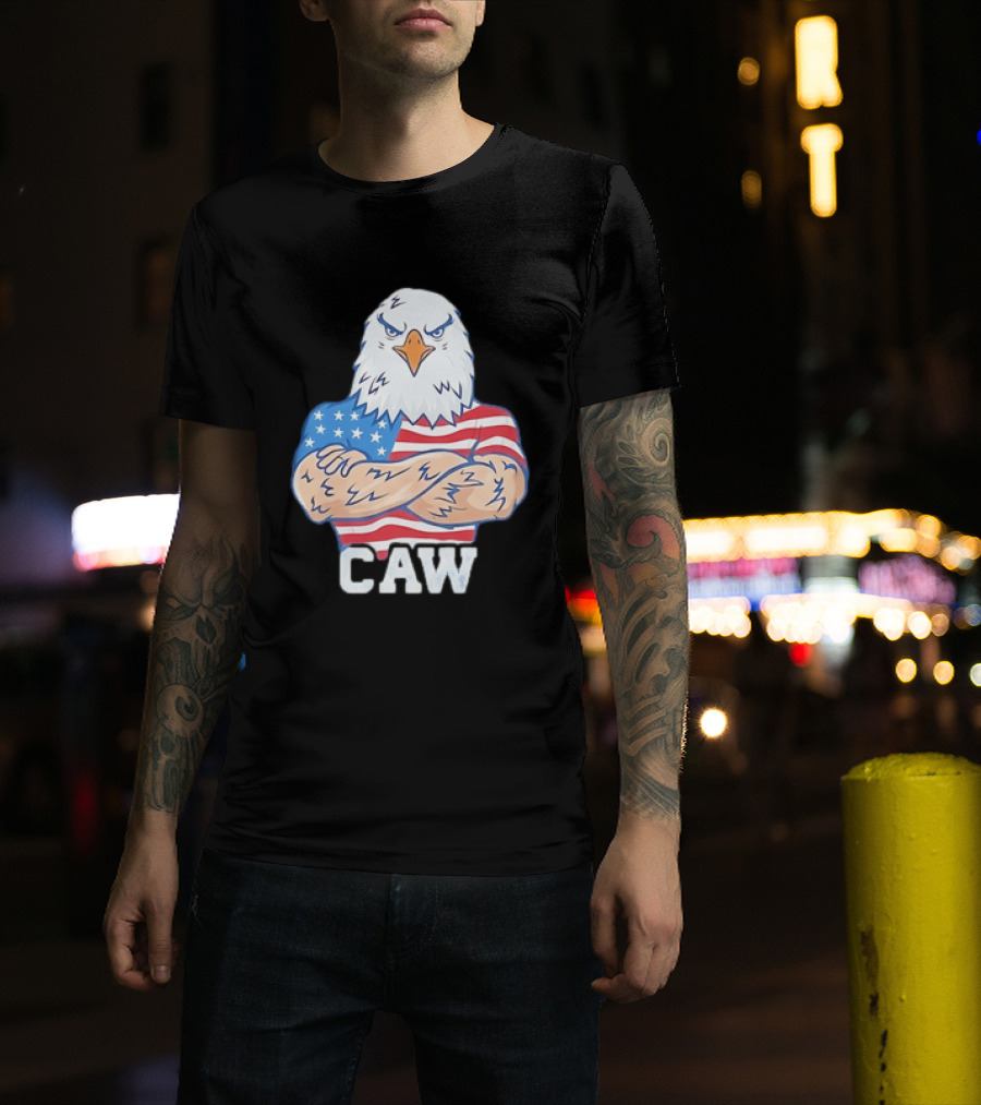 Pat McAfee Eagle Caw American Flag 4th Of July T-Shirt