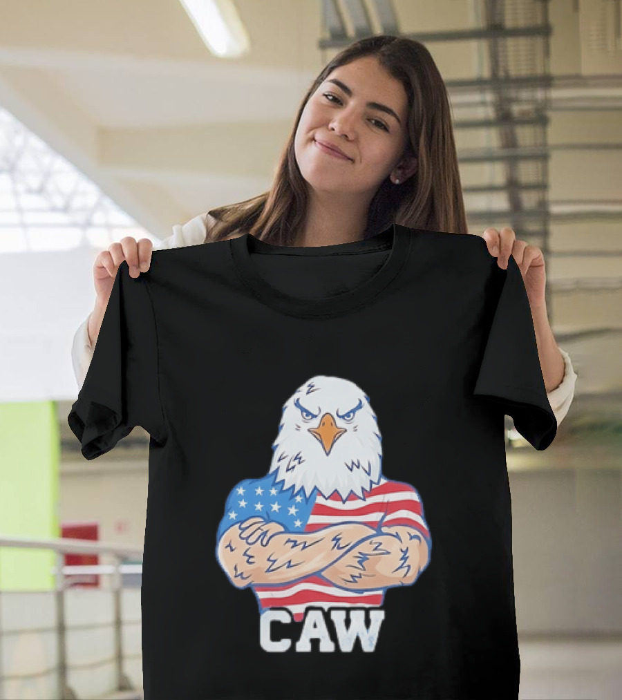 Pat McAfee Eagle Caw American Flag 4th Of July T-Shirt