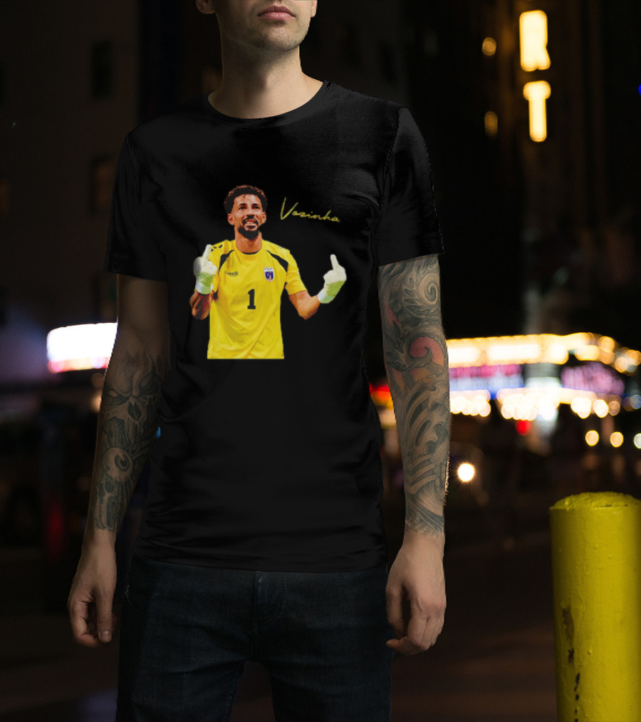 Vozinha Cape Verde National Team Number 1 Player Gesture T-Shirt