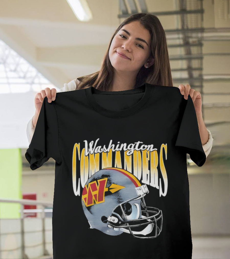 Washington Commanders Football Helmet Men's T-Shirt