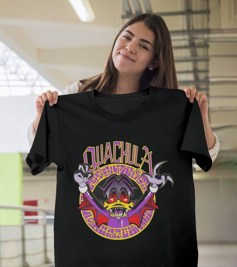Quackula Vampire Duck Halloween Cartoon T-Shirt
