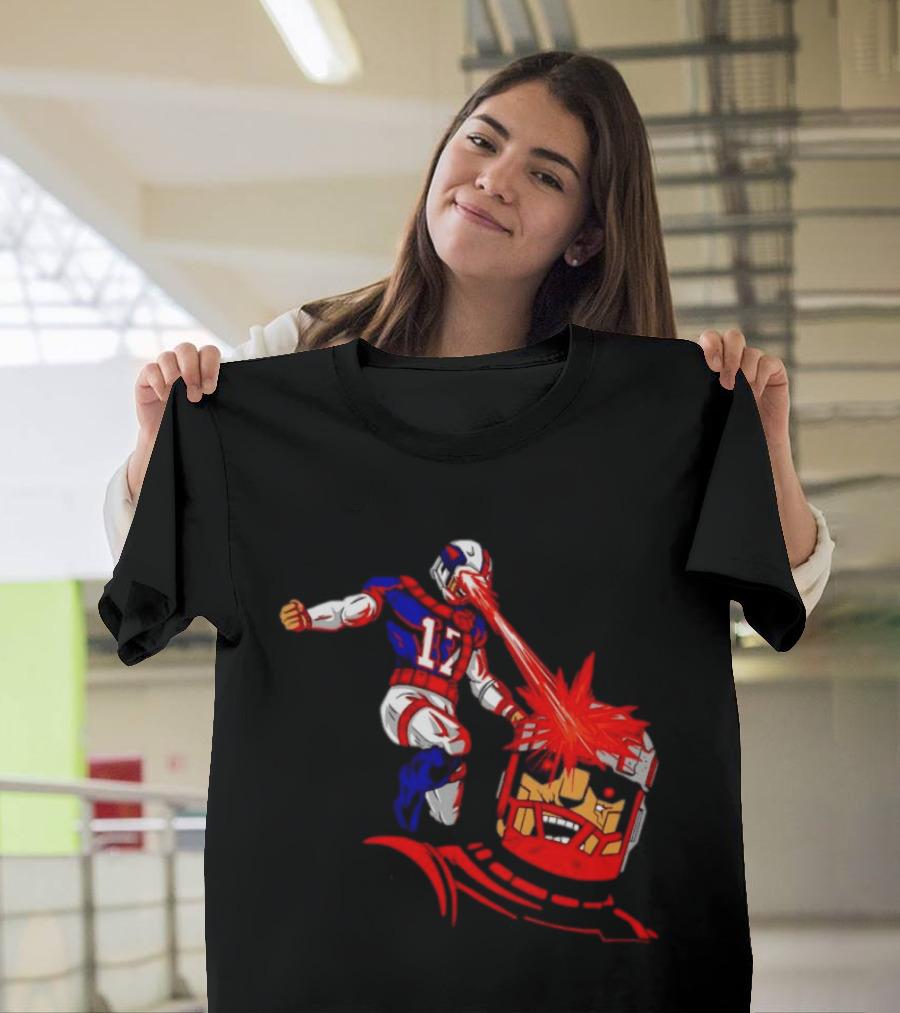 Buffalo Bills Josh Allen Laser Eyes Vs. Bo Jackson Battle Arena T-Shirt