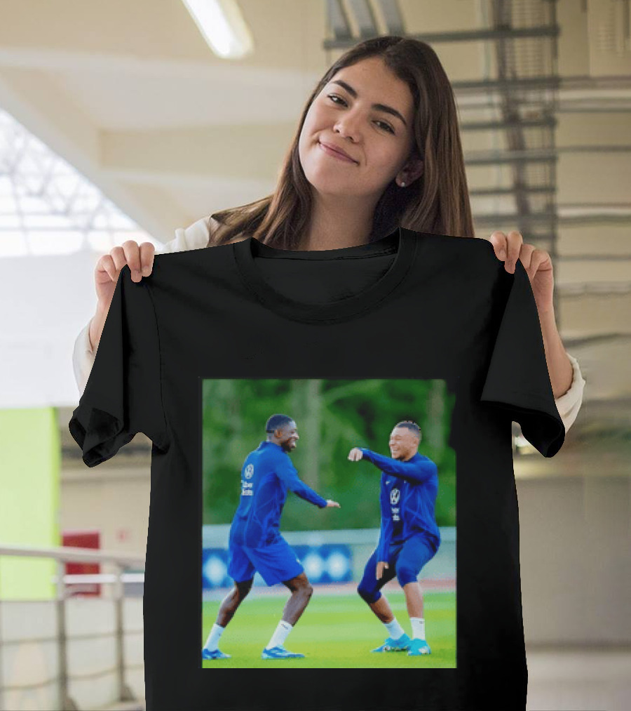 Kylian Mbappe Ousmane Dembele France National Football Team Training France Football Kings Of Europe T-Shirt