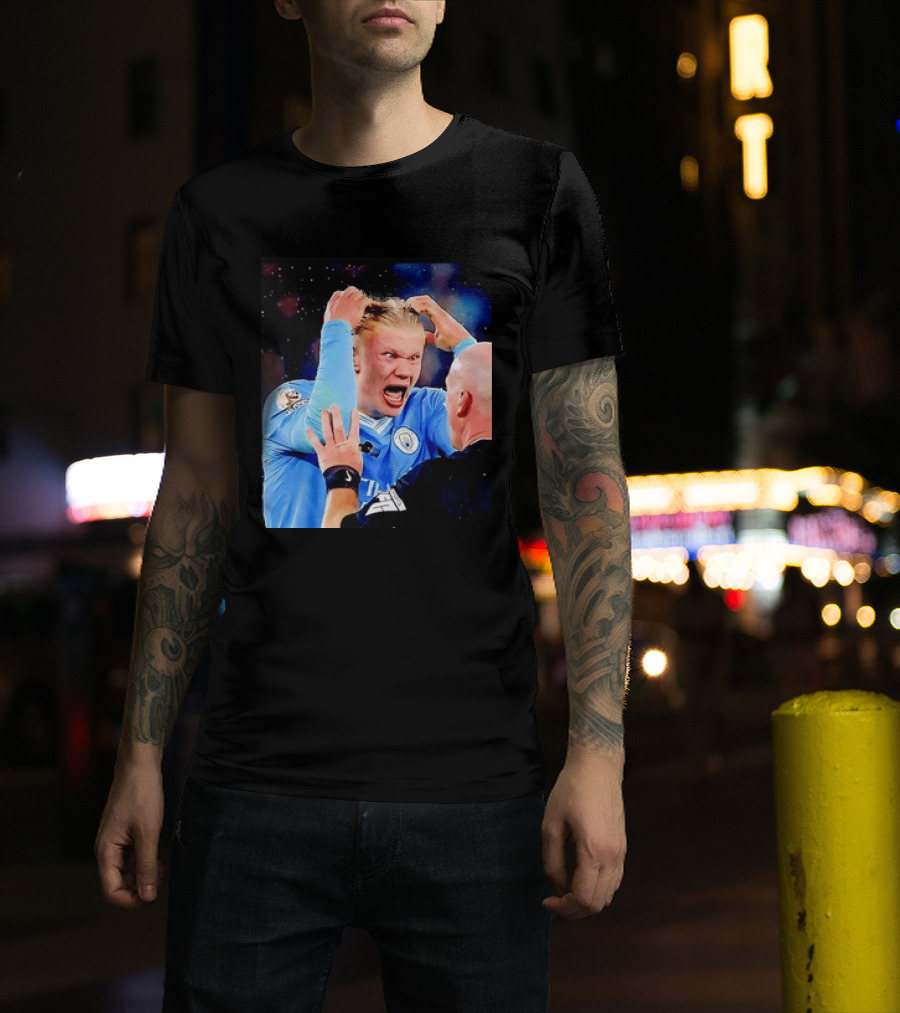 Erling Haaland Manchester City Emotional Reaction T-Shirt